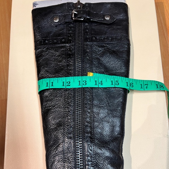 New in Box - Franco Sarto Black Leather Long Boots (US 7) * Pacaya - Picture 7 of 14